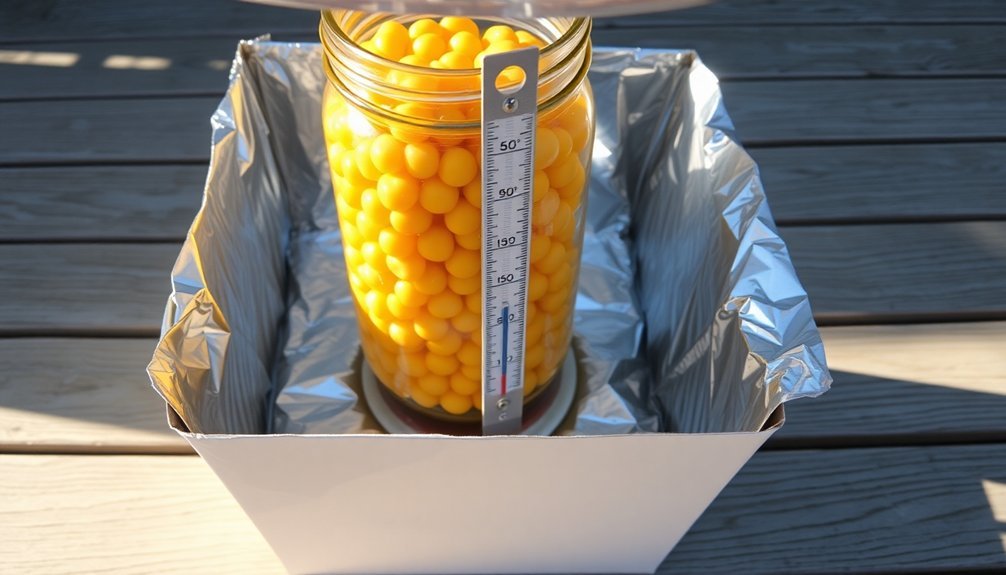 concentrated sunlight for cooking