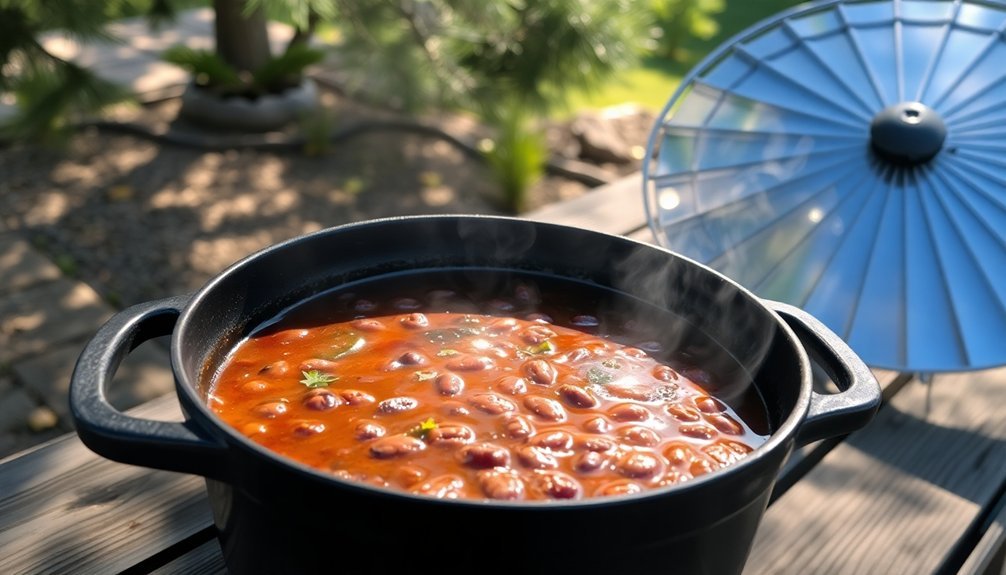 solar cooked bean method