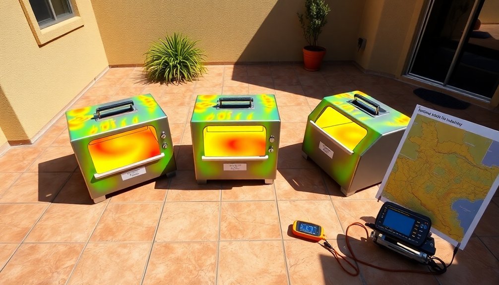solar radiation measurement maps