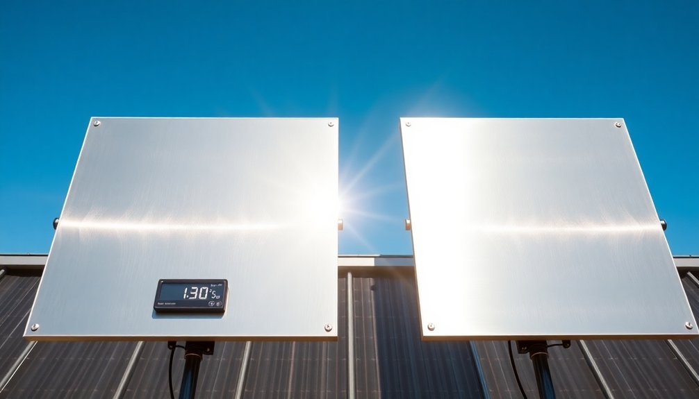 aluminum superior for reflection