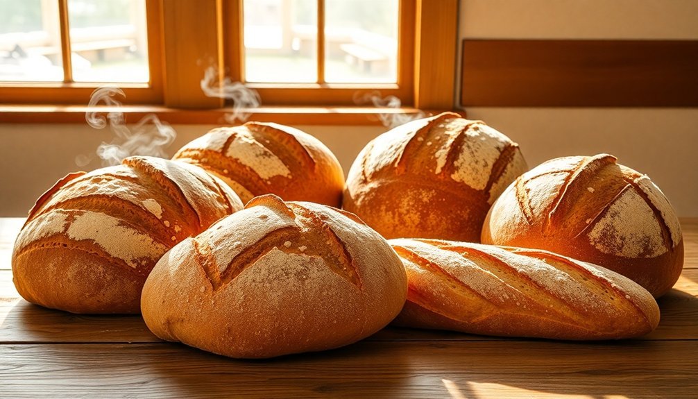 artisan loaves baked sustainably
