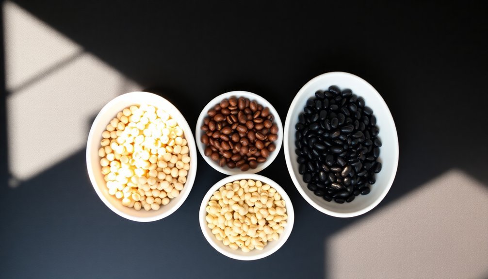 bean and legume sizes