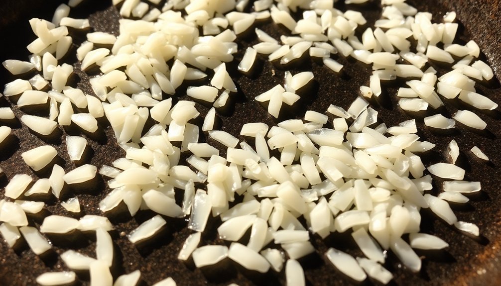 chewy and crispy grains