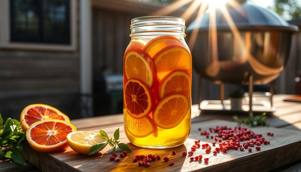 citrus infused solar marination technique