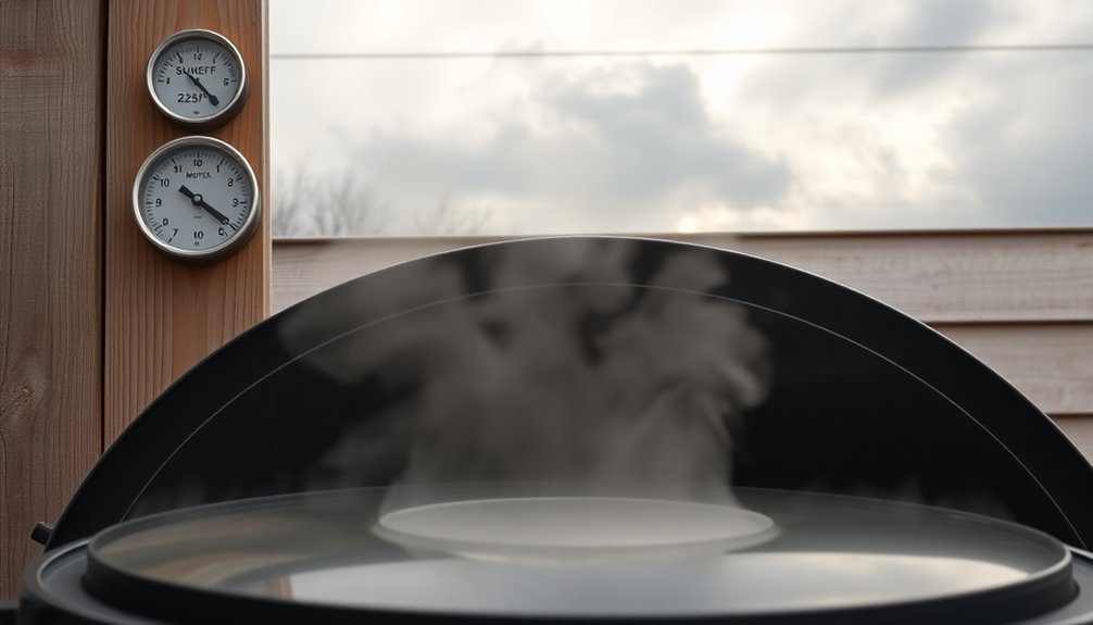 cloudy day temperature variations