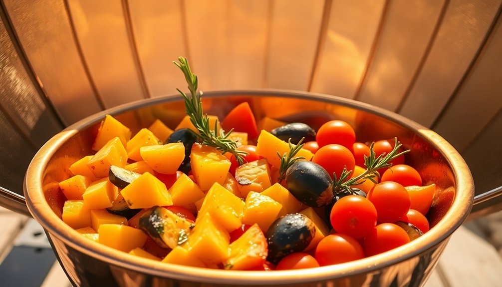 colorful seasonal vegetable dish