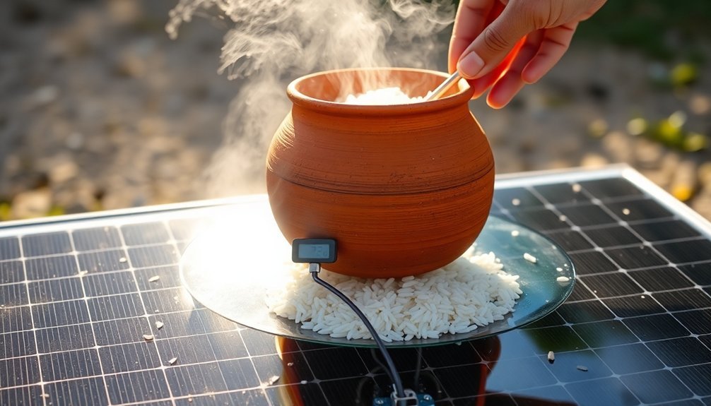 controlling solar cooker heat