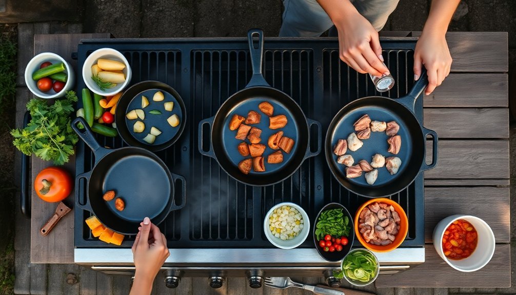 cook multiple dishes simultaneously