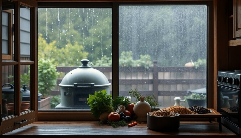 cooking influenced by weather