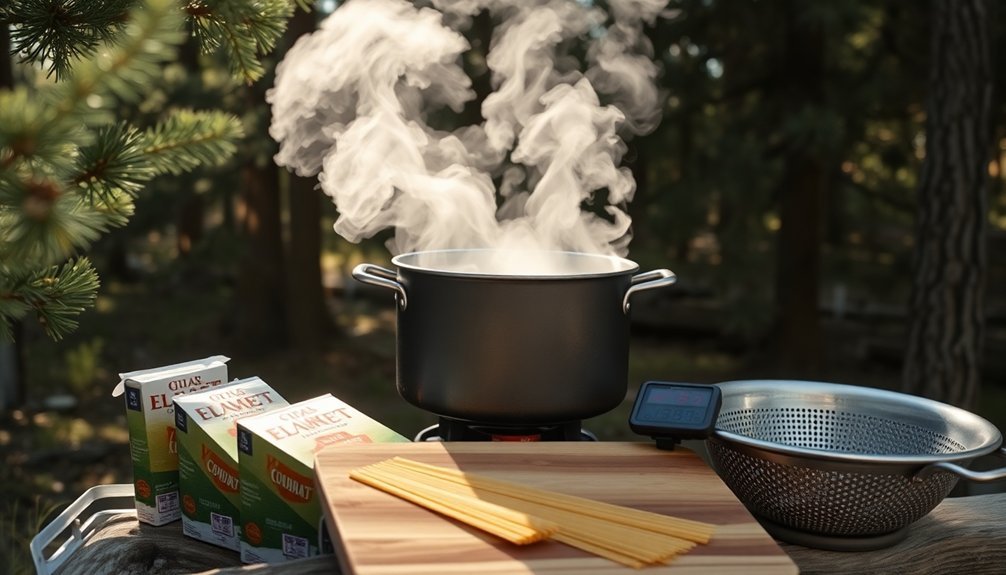 cooking pasta outdoors rules