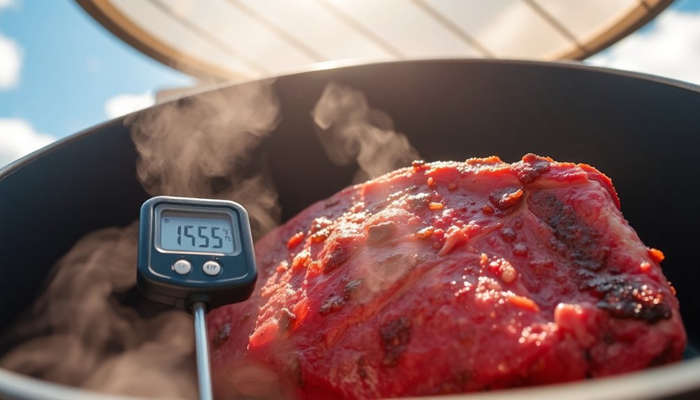 cooking temperature variations observed