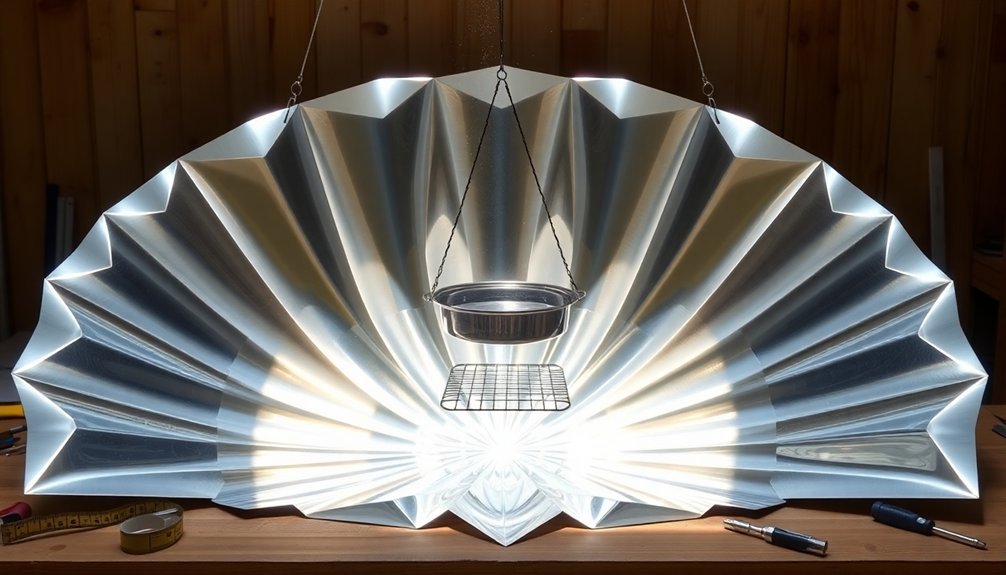 create parabolic food heater