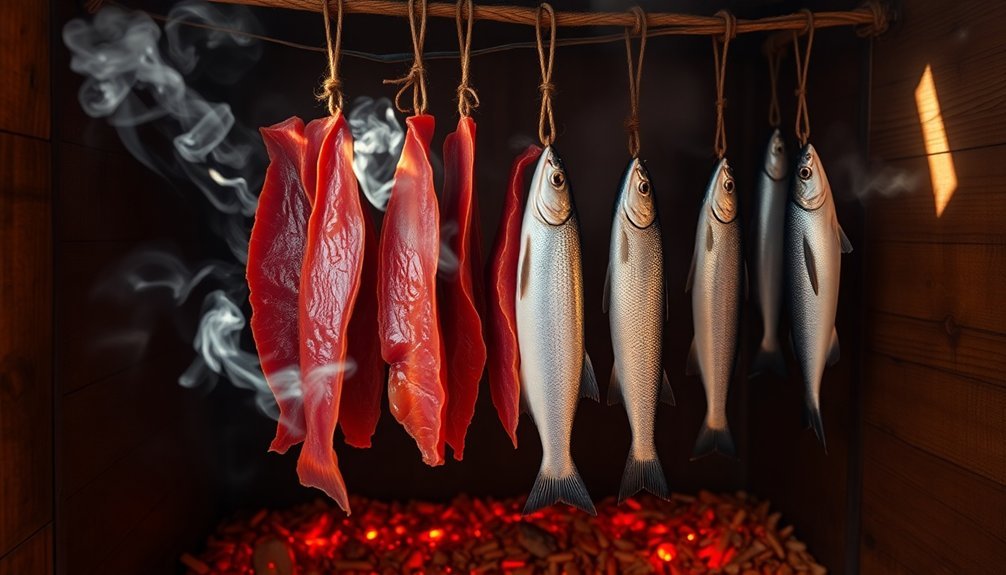 curing meat through smoking