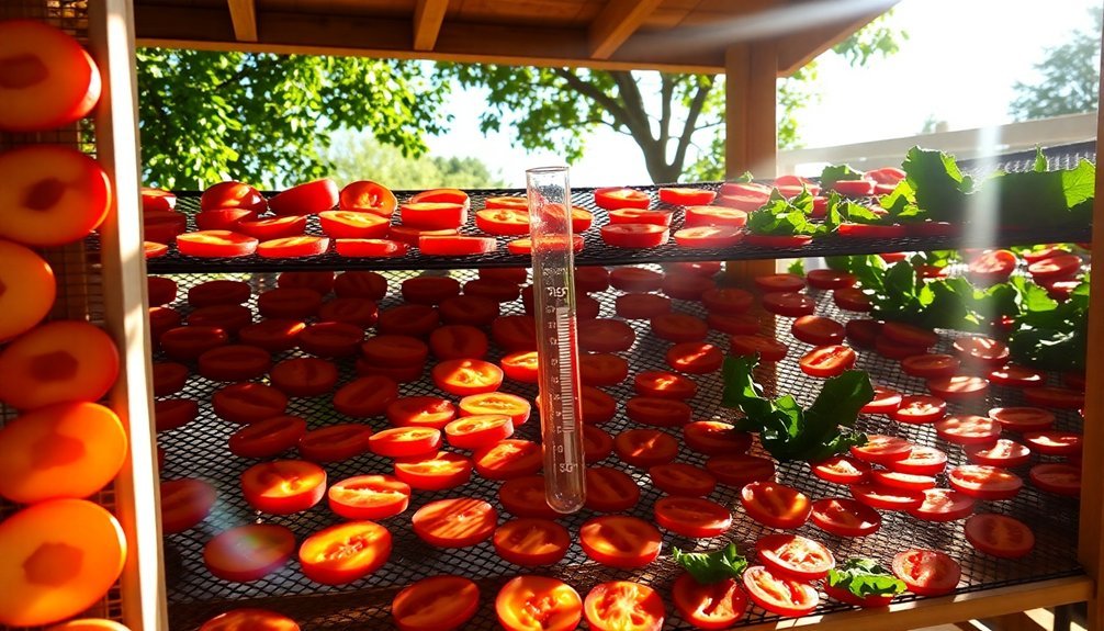 dehydrate food with sunlight