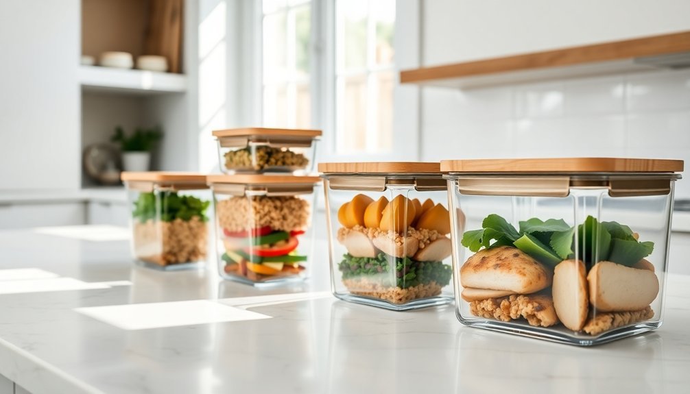 durable glass meal storage