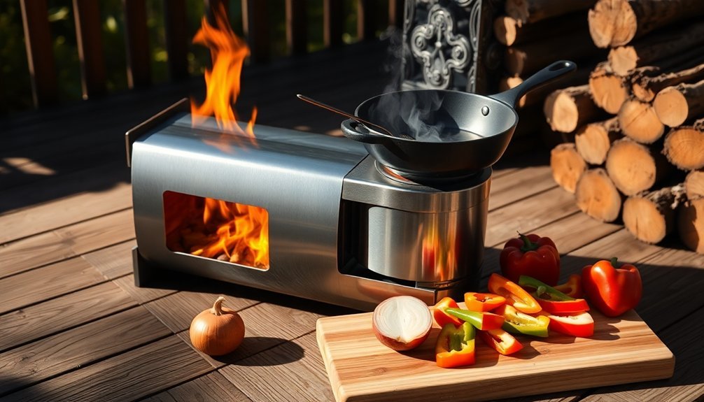 efficient cooking with rocket stoves