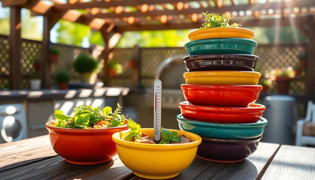 efficiently stack dishes neatly