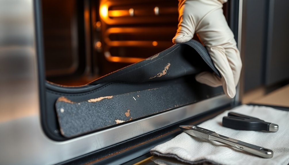 fixing oven door seals