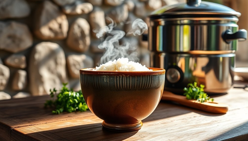 flavorful solar cooked rice