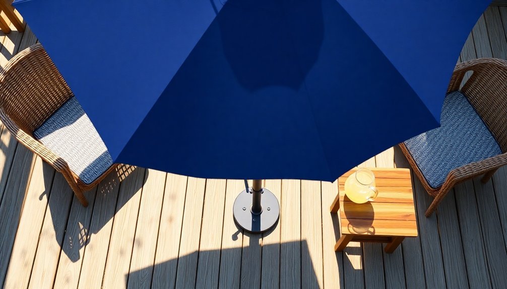 flexible umbrella positioning options