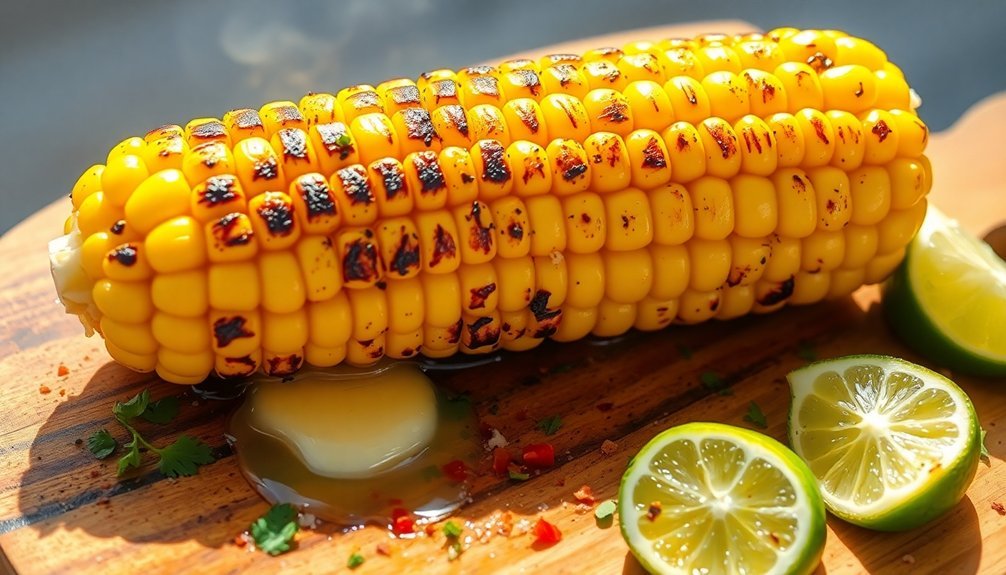 grilled corn with sunshine