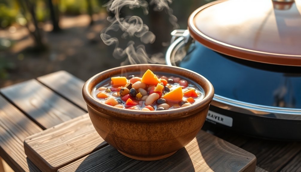 hearty three bean stew