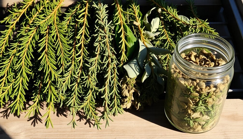herb drying and storage