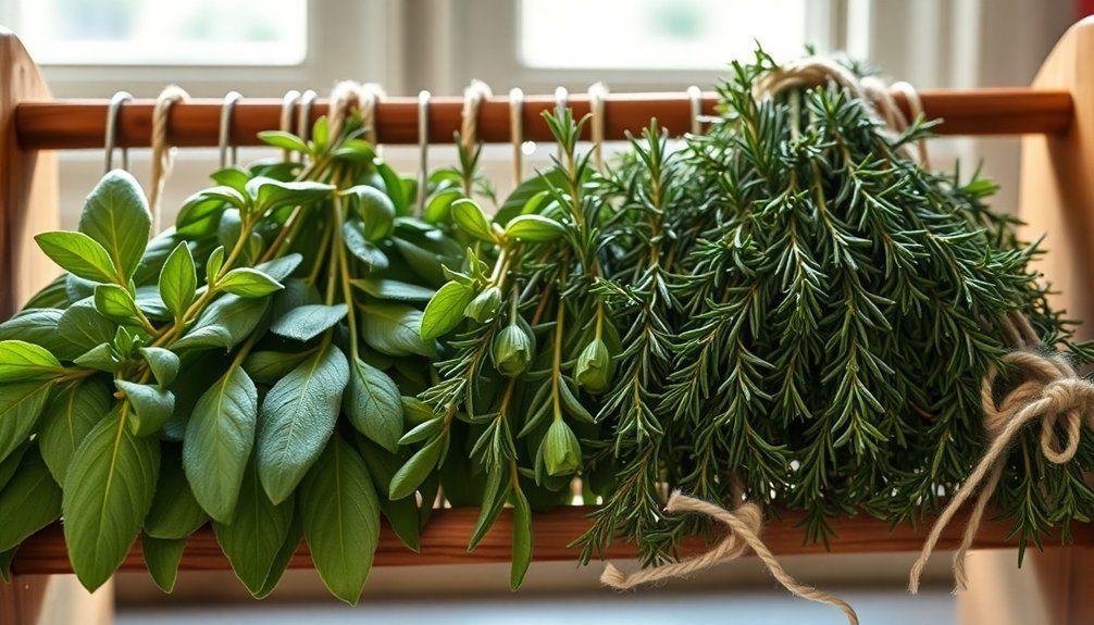 herb selection for drying