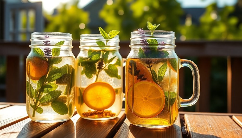 herbal infusions using sunlight