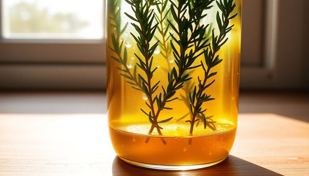 herbs infused in olive oil