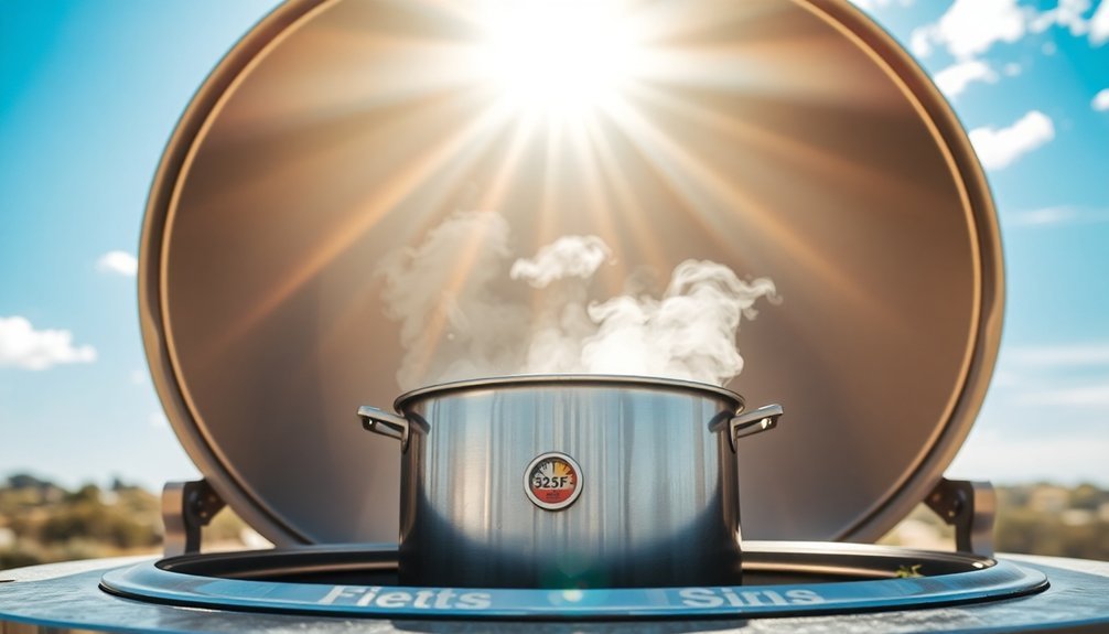 ideal conditions for solar cooking