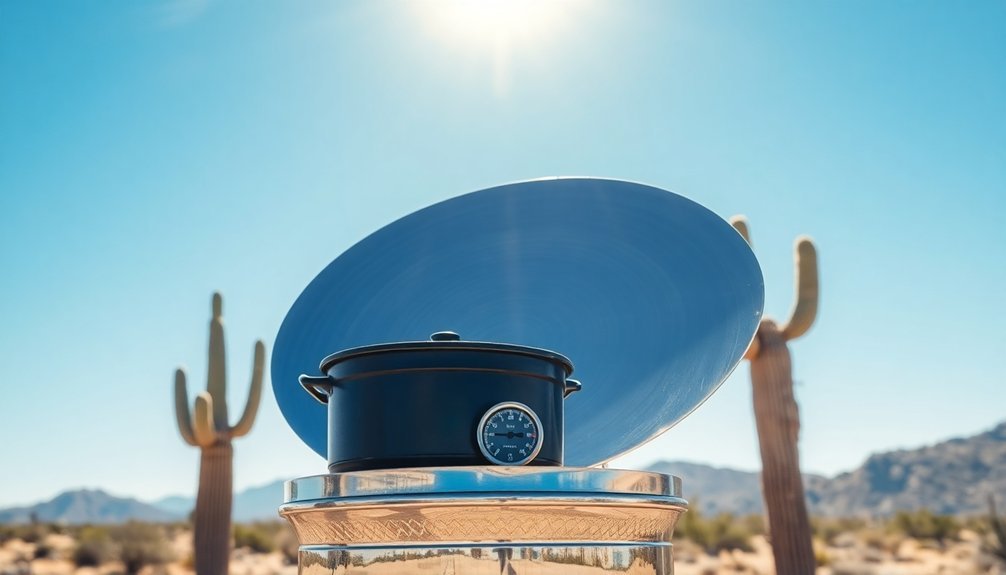 ideal conditions for solar cooking