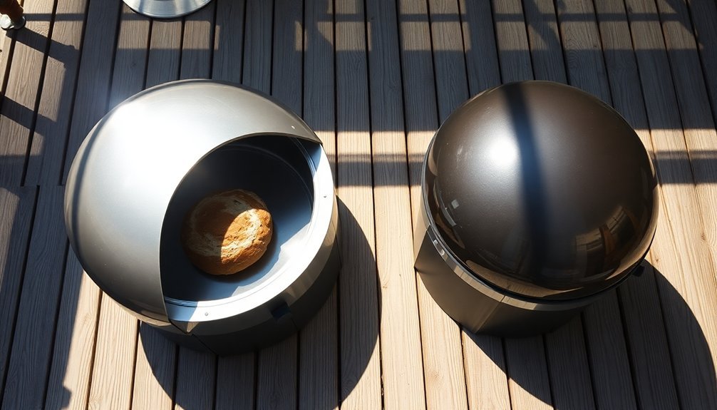 improper solar oven positioning