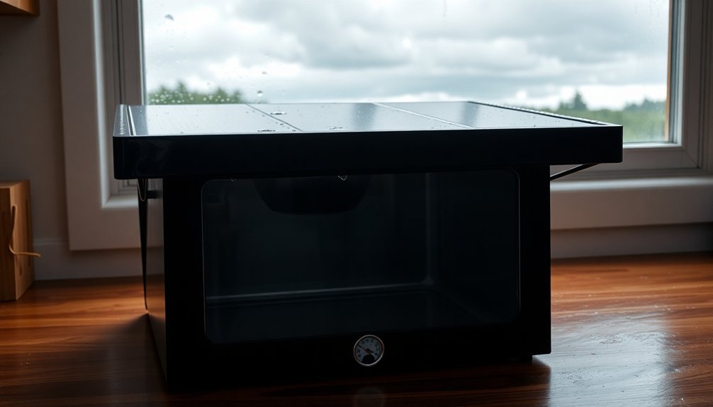 indoor sun oven preheating