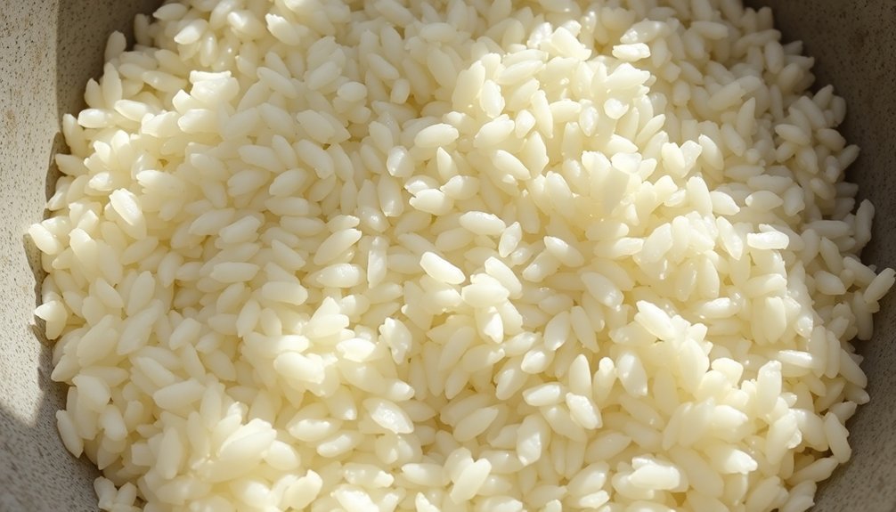 irregular rice grain consistency