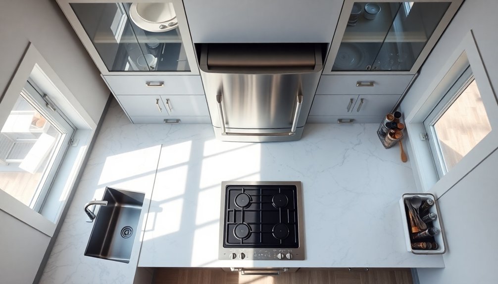kitchen organization and layout