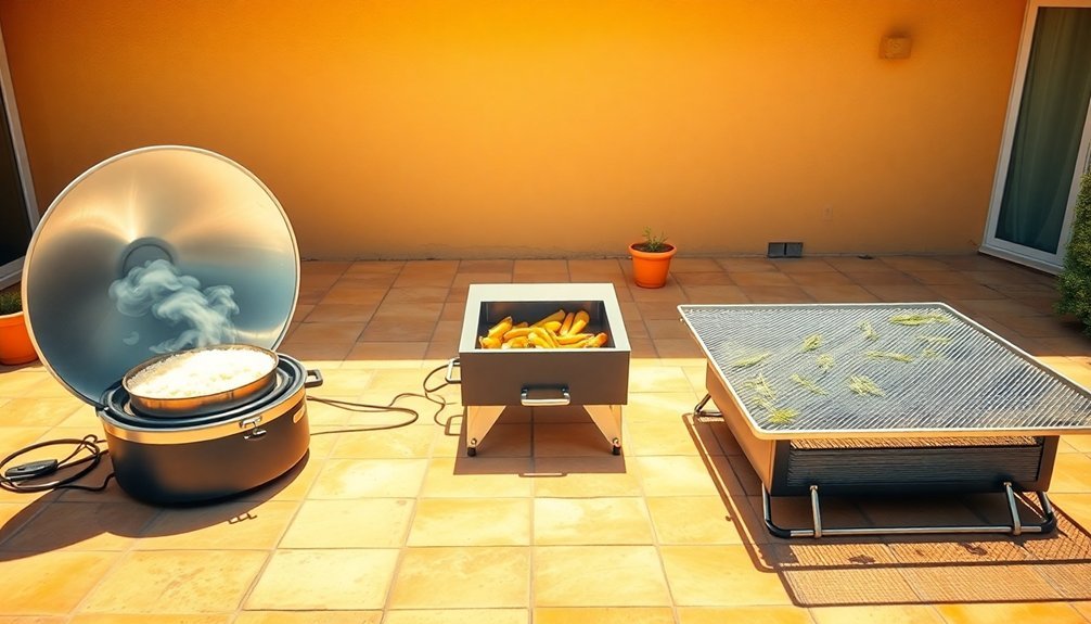 layered solar cooking approach