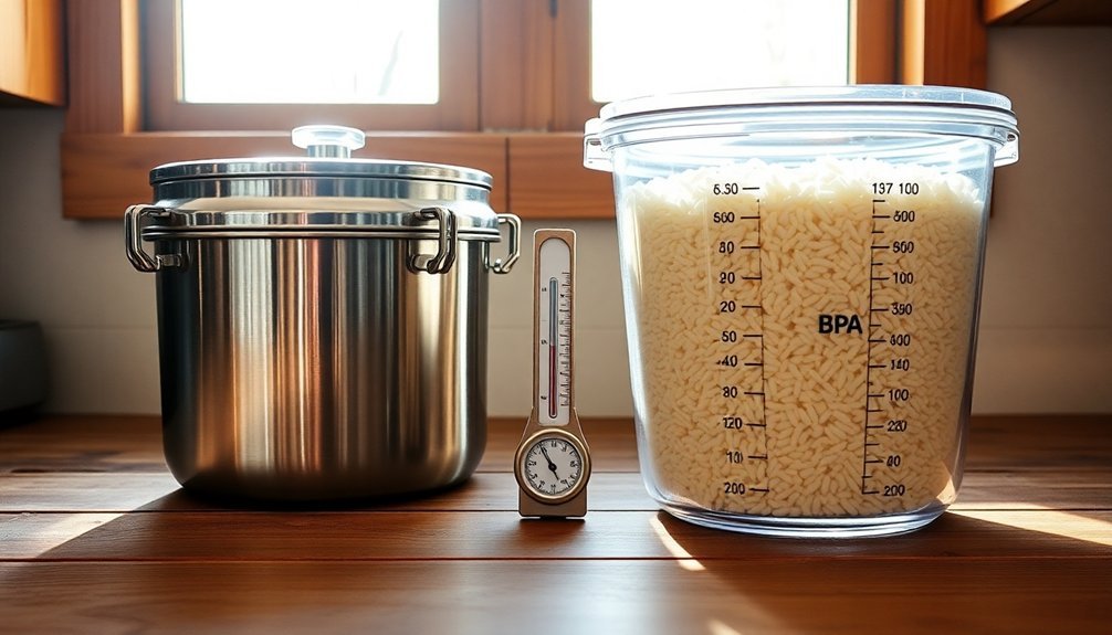 material comparison for storage