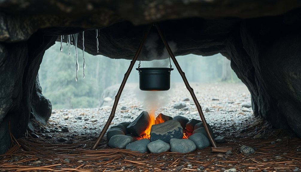 natural rock formation shelter