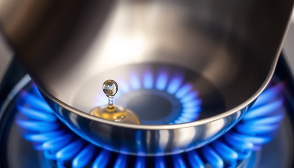 optimal cooking heat angle