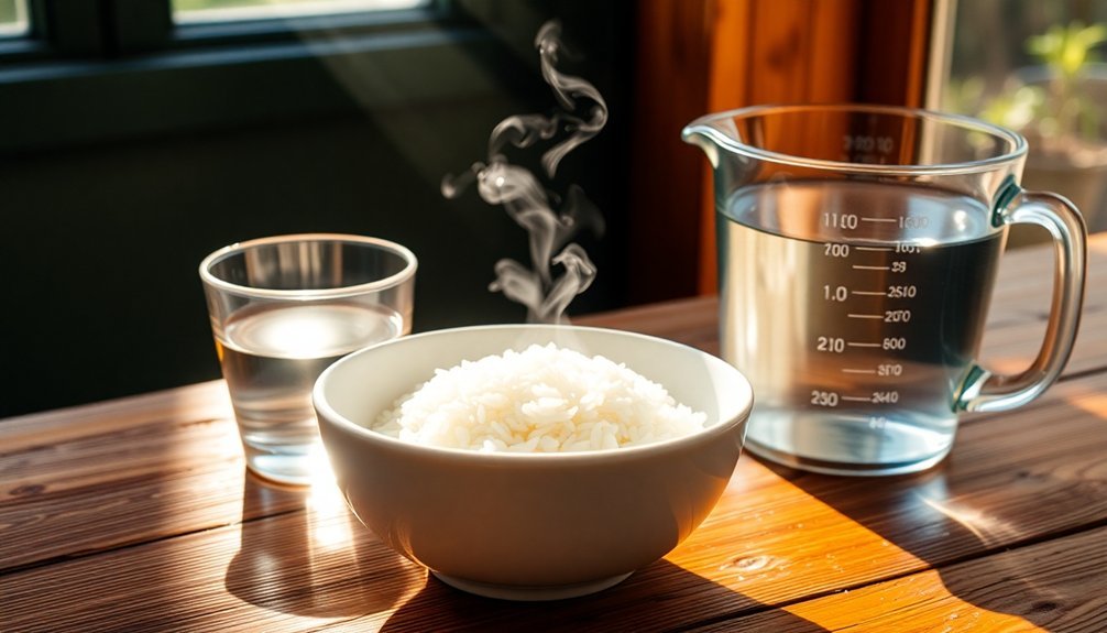 optimal rice water ratio