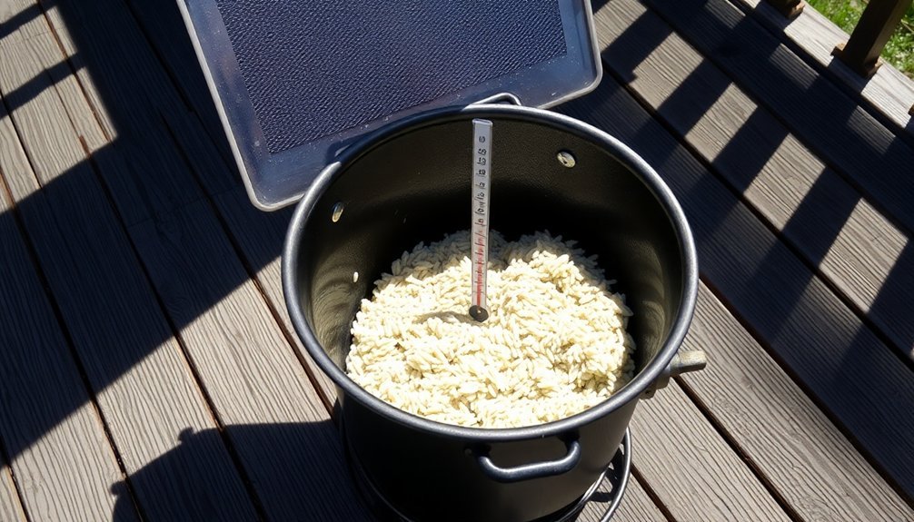 optimal solar cooker placement
