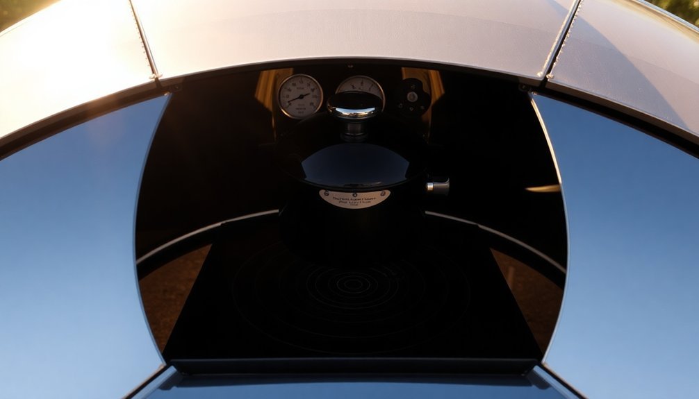 optimal solar oven alignment
