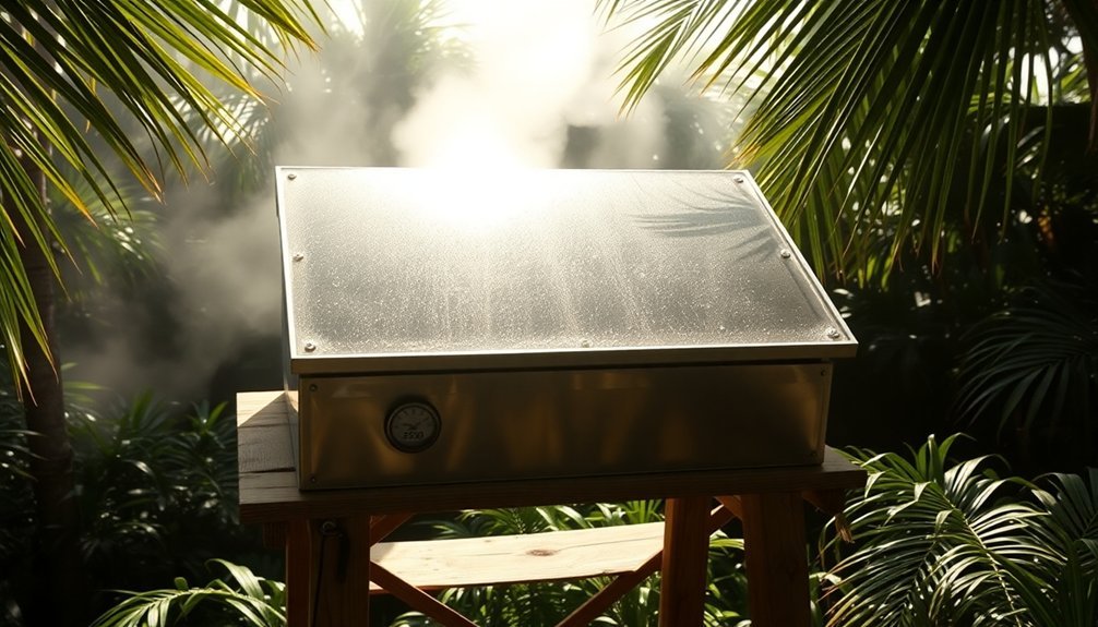 optimal solar oven placement