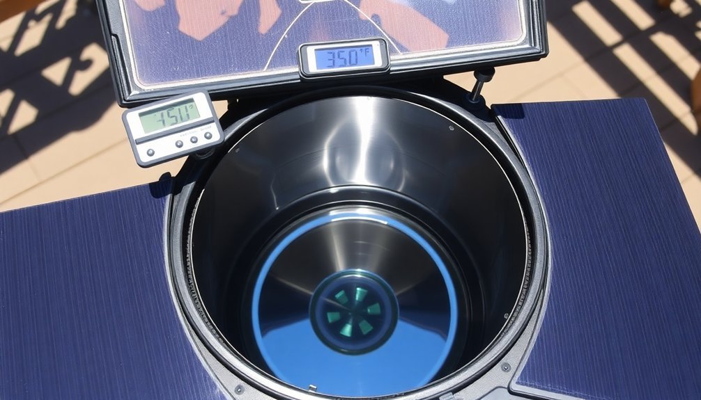 optimal solar oven placement