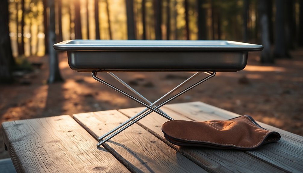 portable baking sheet holder