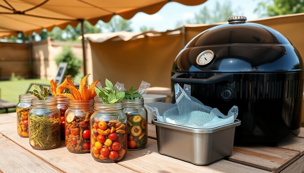 properly store sun baked meals