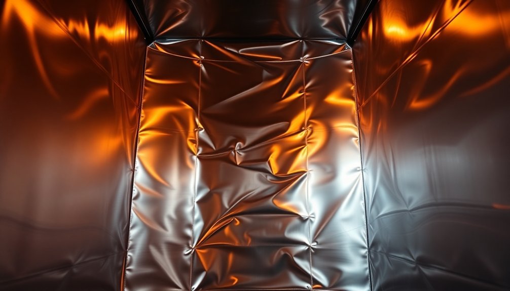 reflective material arrangement techniques