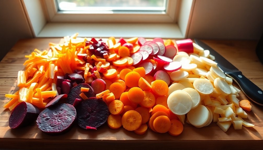 root vegetable preparation techniques