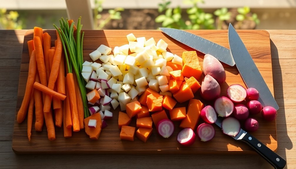 root vegetable sizing guide
